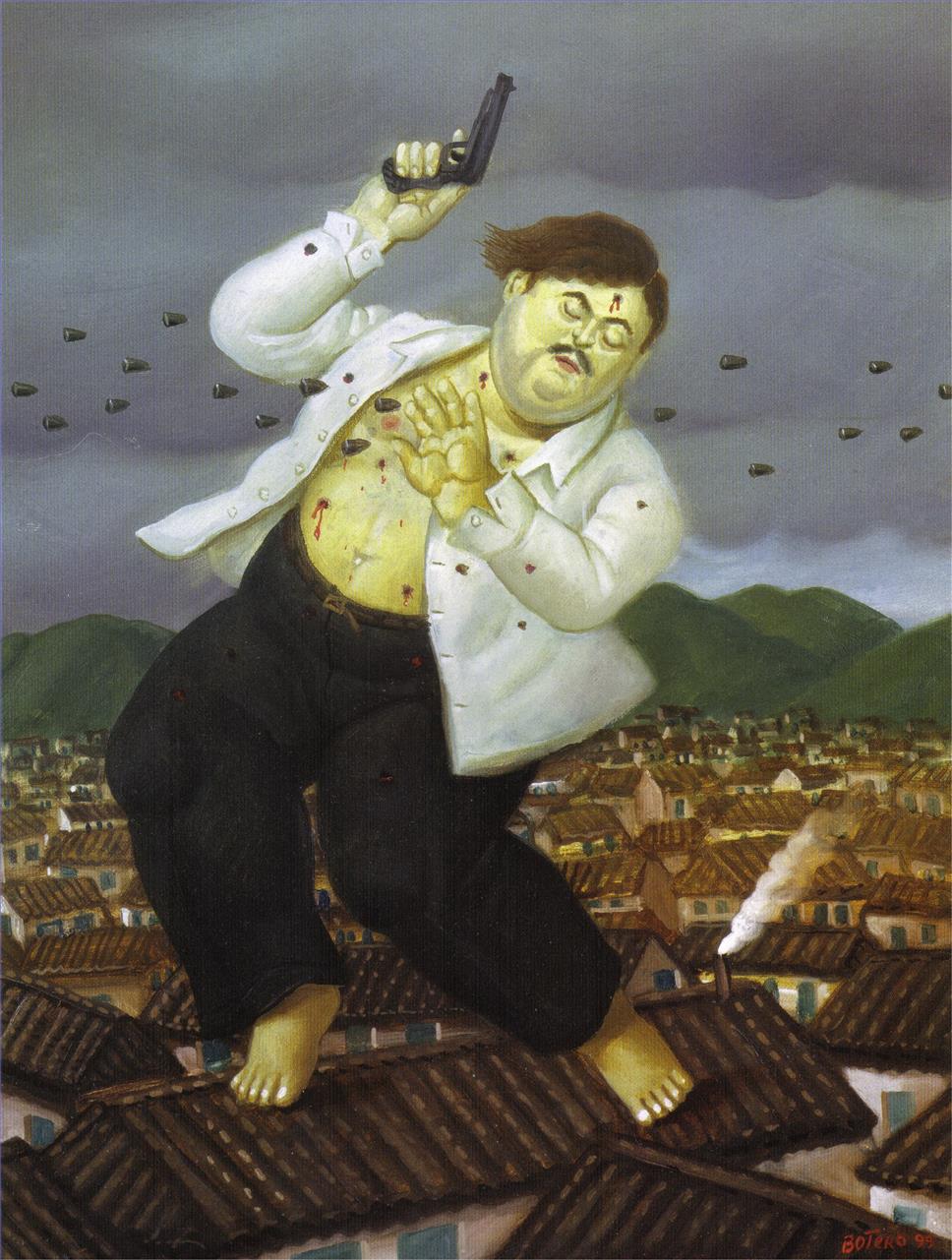 Death of Pablo Escobar Fernando Botero Oil Paintings